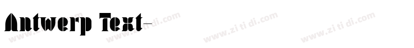 Antwerp Text字体转换